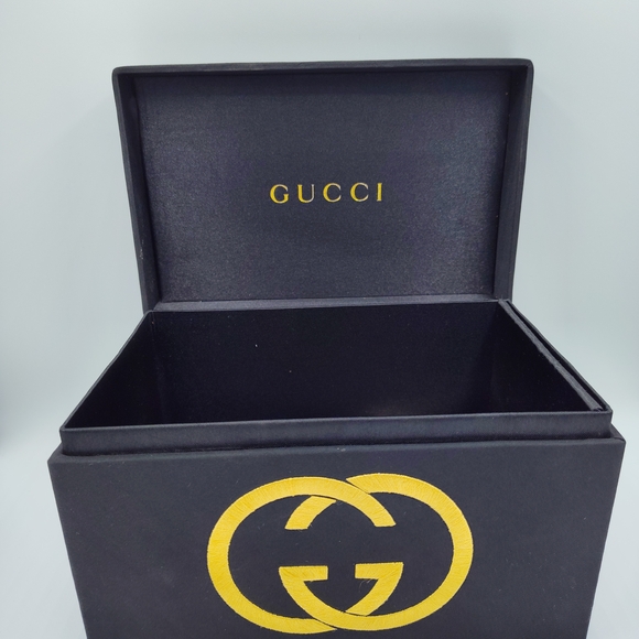 GUCCI Guilty Black & Gold Embroidered Box Lux Gift-Ready Collector Set Bows - Picture 8 of 8